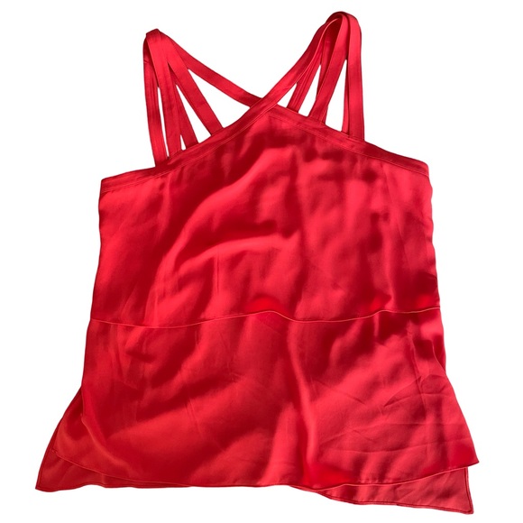 BCBGmaxazria juliya multi-strap layered top poppy size Medium New - Picture 9 of 16